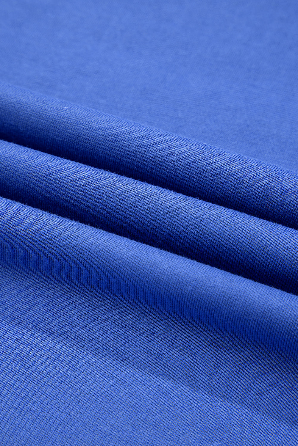 Tillandsia Purple Varsity Contrast Banded Sleeve Shift Sweatshirt Dress