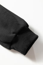 Oatmeal Varsity Striped Detail Crewneck Pullover Elastic Sweatpants 2pcs Outfit