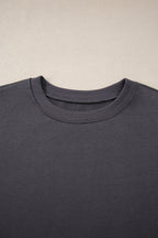 Rose Red Varsity Striped Detail Drop Shoulder Oversized Sweatshirt