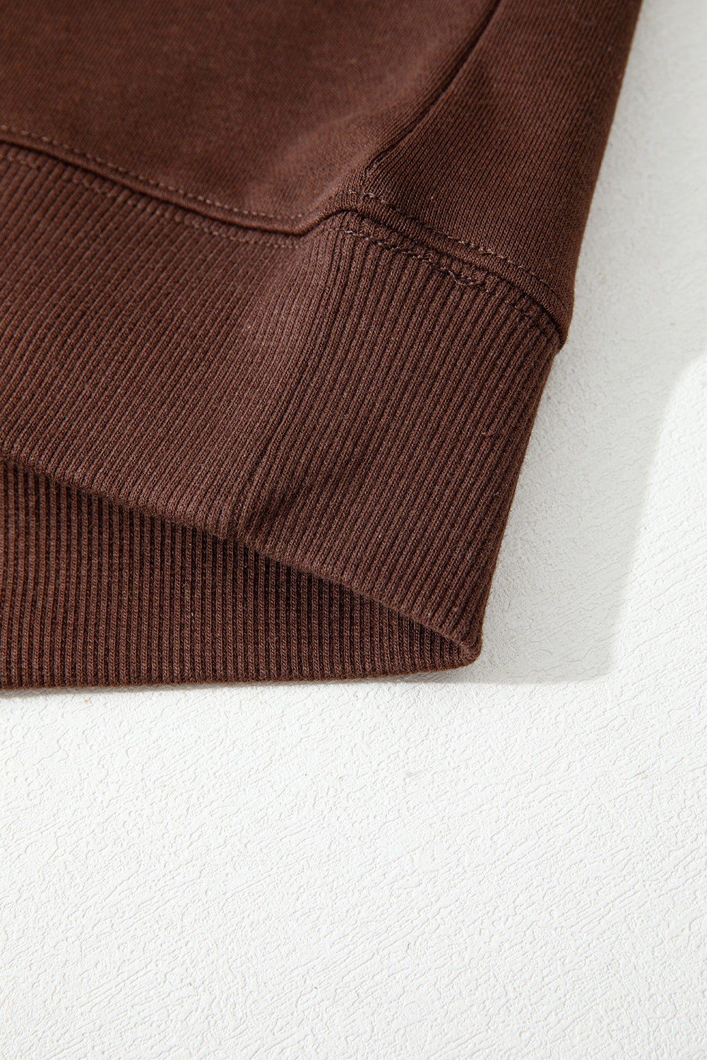 Rose Red Varsity Striped Detail Drop Shoulder Oversized Sweatshirt