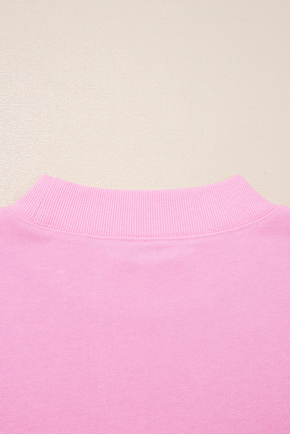 Pink Tiered Ruffle Ribbed Crew Neck Pullover Plus Size Top