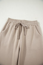 Beau Blue Half Zip Thumbhole Sleeve Hoodie Active Pants 2pcs Outfit