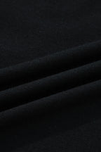 Black Lace Long Sleeve Insert Drop Shoulder Tee