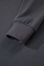 Rose Red Varsity Striped Detail Drop Shoulder Oversized Sweatshirt