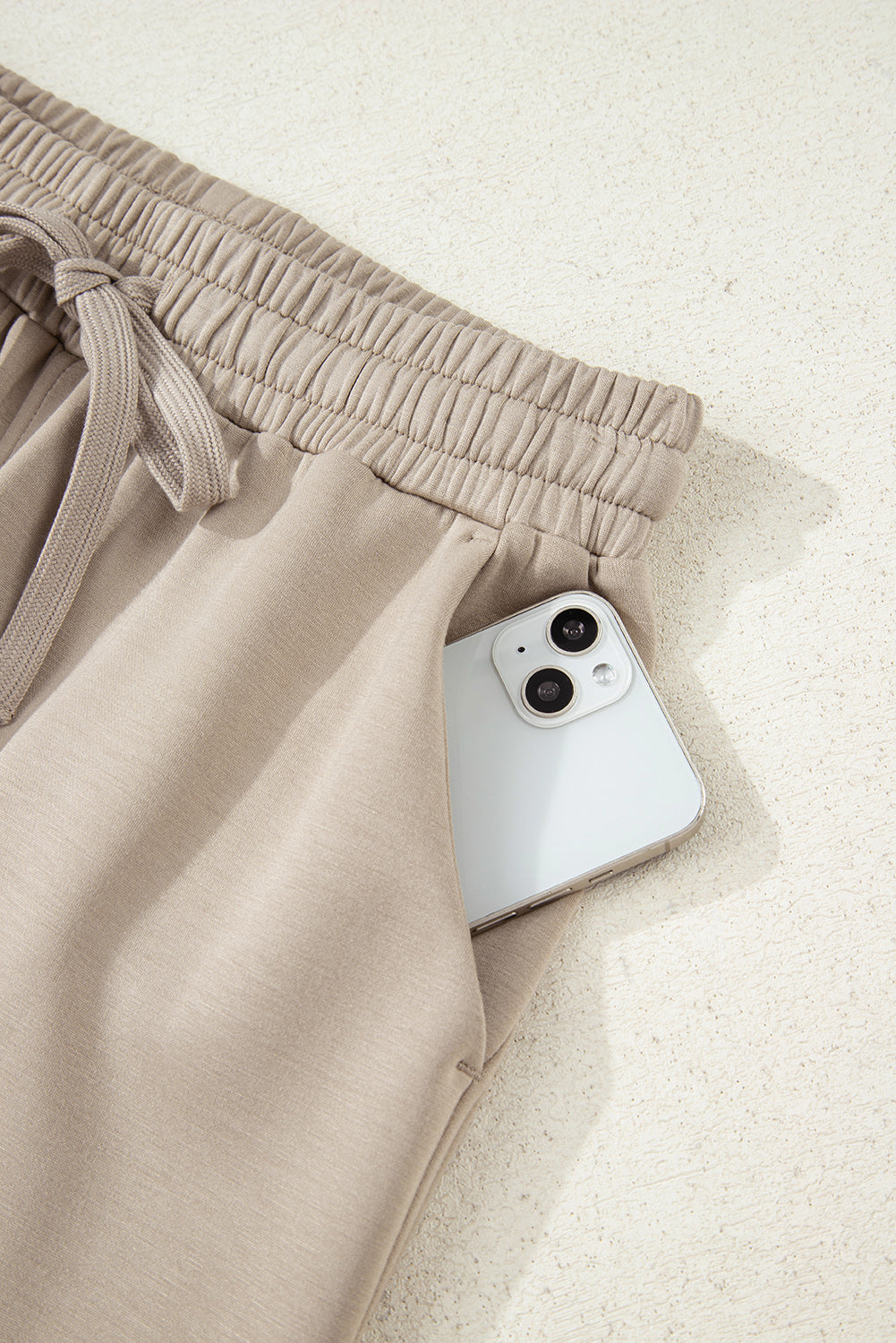 Beau Blue Half Zip Thumbhole Sleeve Hoodie Active Pants 2pcs Outfit