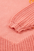 Blossom Pumpkin Embroidered Thanksgiving Holiday Sweater