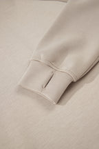 Beau Blue Half Zip Thumbhole Sleeve Hoodie Active Pants 2pcs Outfit