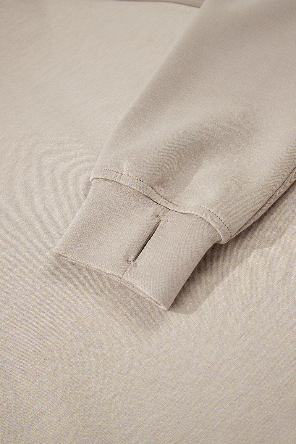 Beau Blue Half Zip Thumbhole Sleeve Hoodie Active Pants 2pcs Outfit