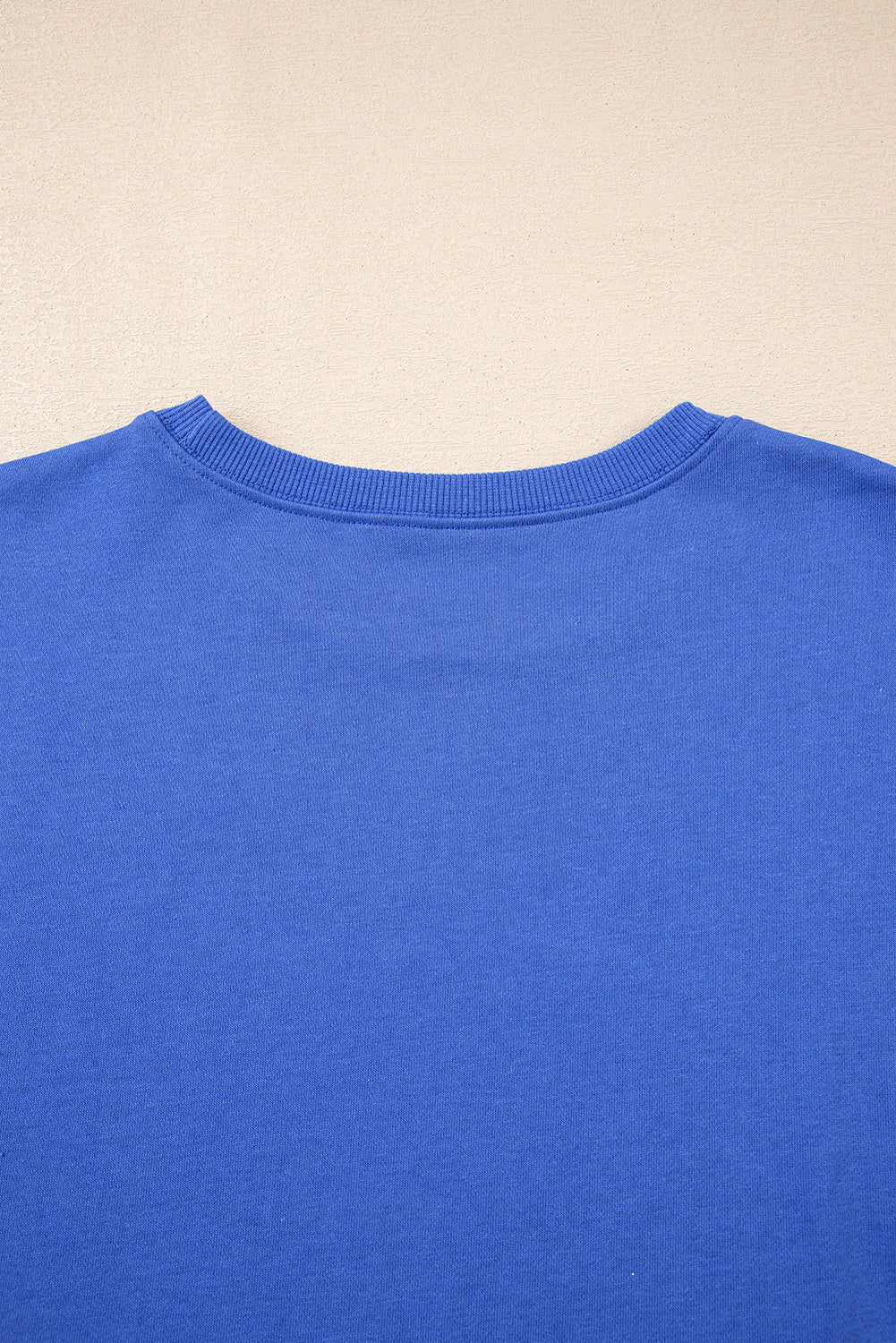 Tillandsia Purple Varsity Contrast Banded Sleeve Shift Sweatshirt Dress