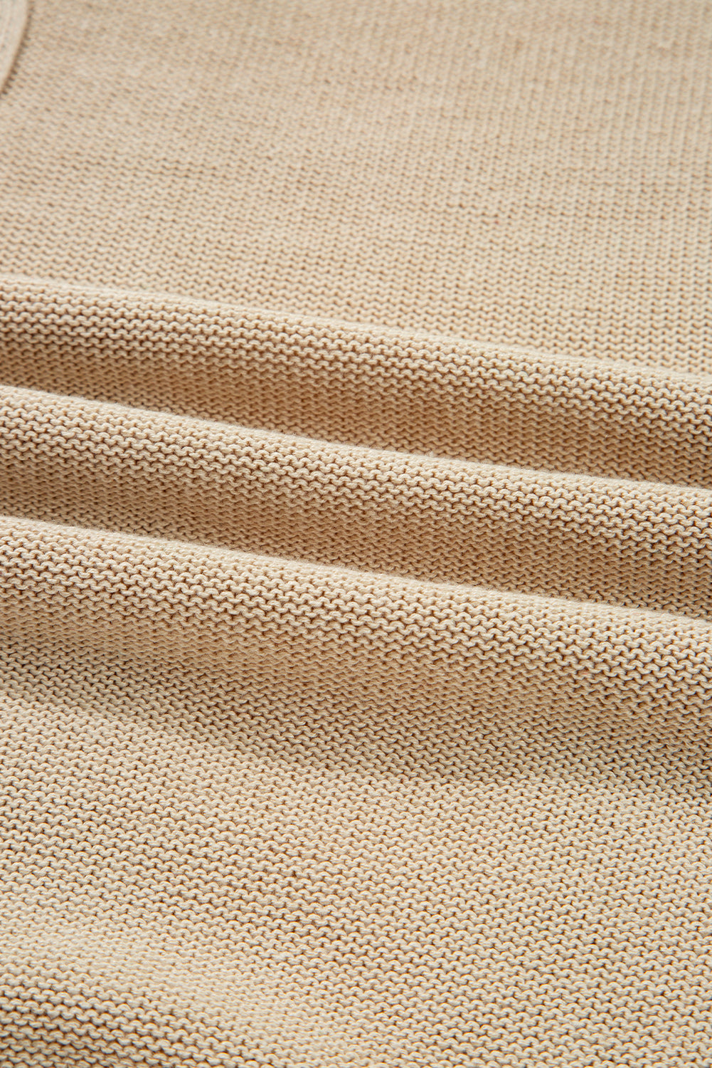 Parchment Cable Knit Braided Tie Sleeve Plus Size Open Cardigan