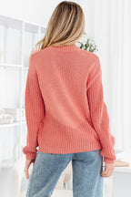 Blossom Pumpkin Embroidered Thanksgiving Holiday Sweater