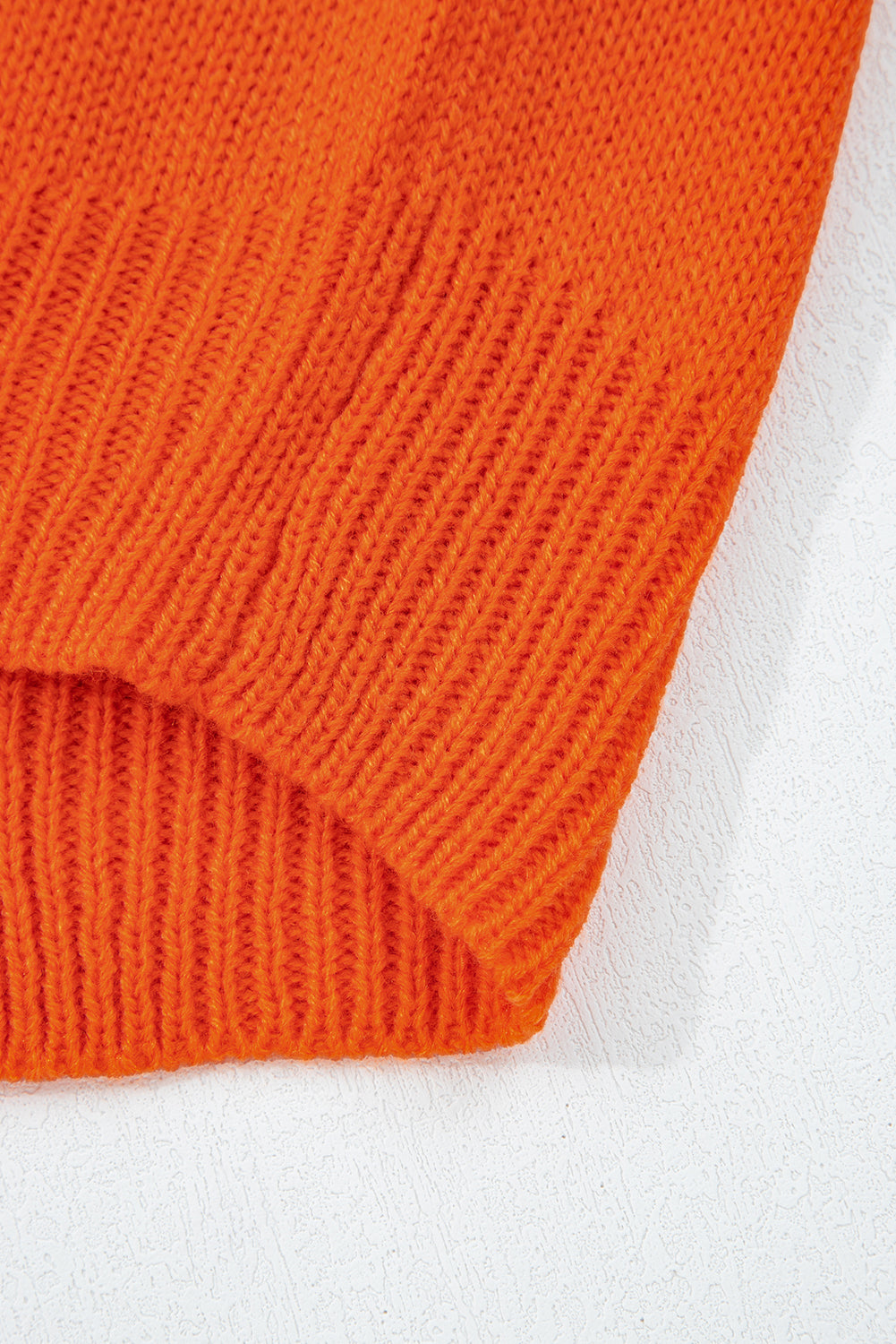 Flamingo Halloween Spooky Face Hollowed Pattern Casual Sweater