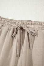 Beau Blue Half Zip Thumbhole Sleeve Hoodie Active Pants 2pcs Outfit