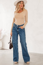 Red Dahlia Lace-trimmed Sweetheart Neckline Ruched Detail Long Sleeve T-shirt